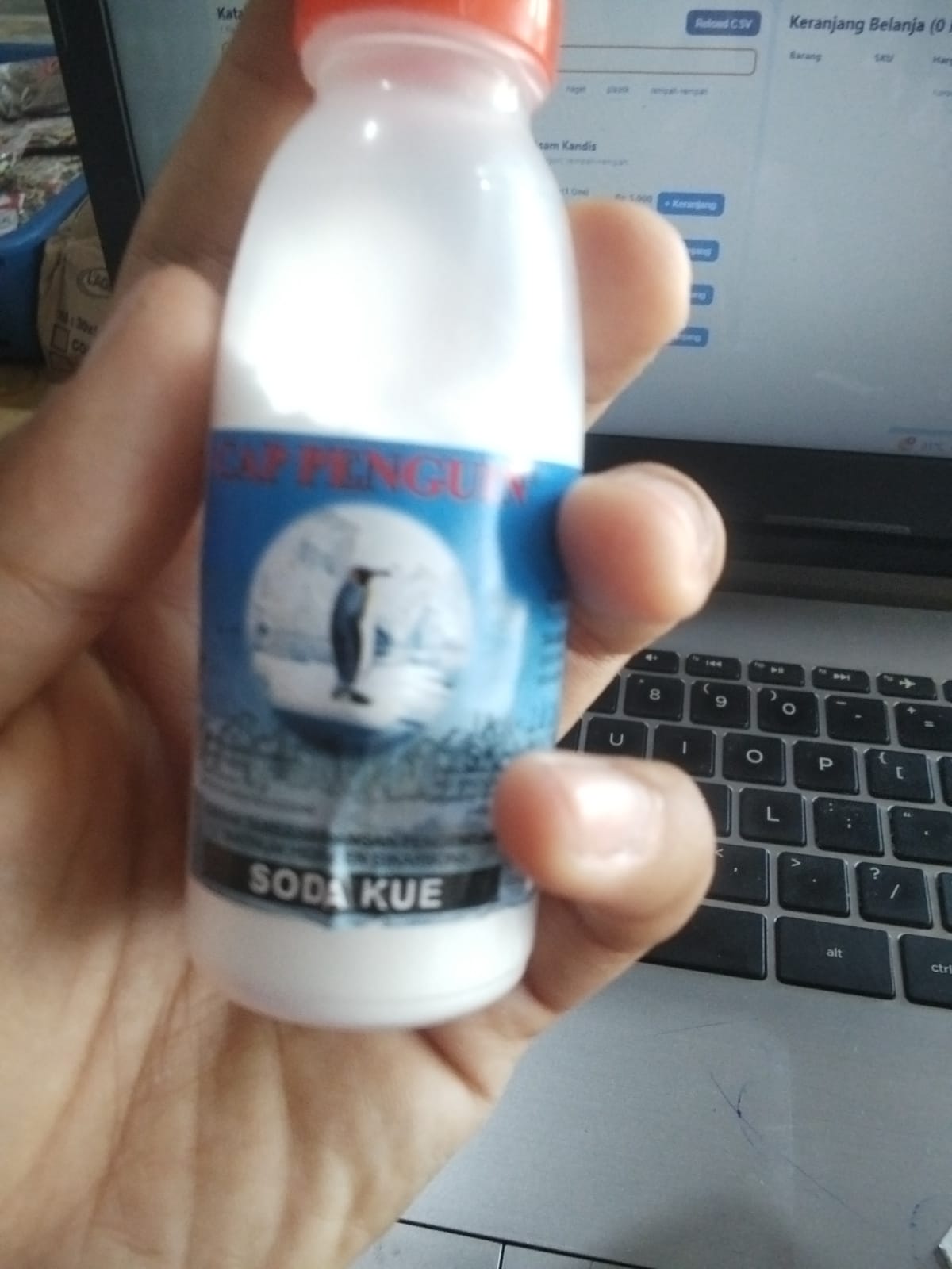 cap pinguin-soda kue